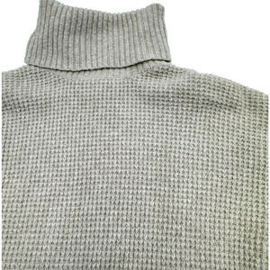Hippie Rose XS Long sleeve cream ivory‎ knit turtle neck pullover sweater ribbed